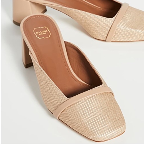 Malone Souliers Carmen Square Toe Mules EUC